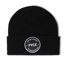 PVCK Cuff Knit - Circle Crest Black